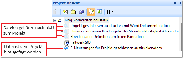 Blog:So werden im Projekt vorhandene Word- Dokumente mit ausgedruckt.