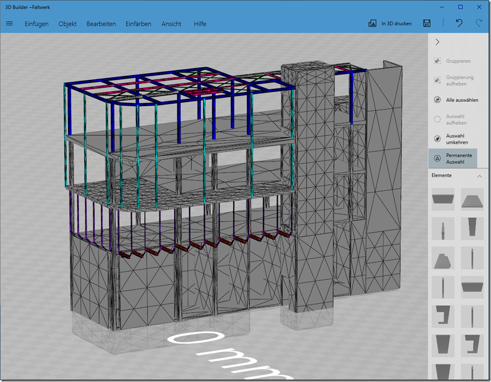 Blog:Faltwerks-Modell für 3D-Drucker