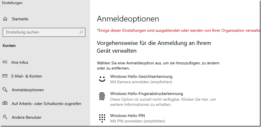Blog:Windows Hello geht nicht–was tun?