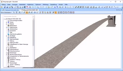 Baustatik-Beispiel: 3d-bruecke