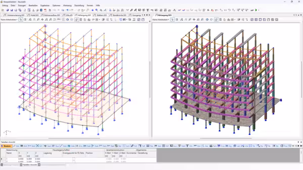 Eine Abfangung in 3d.