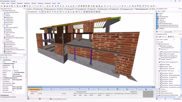 Ein Mehrfamilienhaus in der 3D-Rendering Ansicht