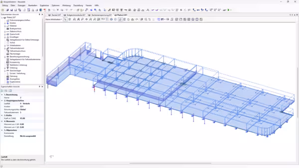 FEM Bodenplatte mit Pfählen