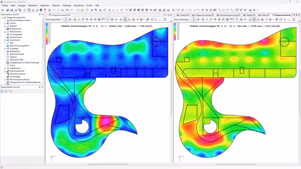 Schnittgrößen: Pool im OG