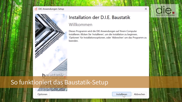 So funktioniert das Baustatik-Setup