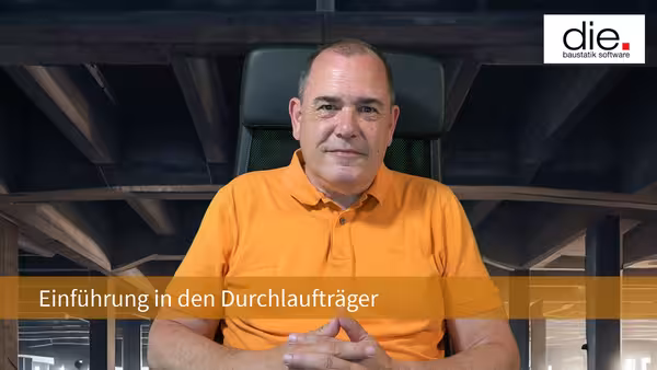 Einführung in den Durchlaufträger der Baustatik