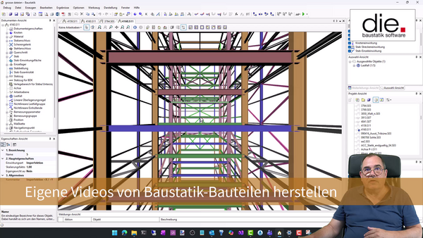 Baustatik Lernvideo: So stellen Sie eigene MP4-Videos aus Baustatik-Dokumenten her