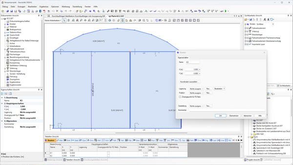 Baustatik Lernvideo: Möglichkeiten zum Bearbeiten von Eigenschaften