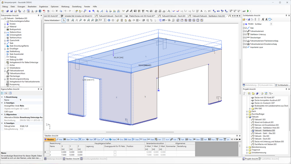Baustatik Lernvideo: Faltwerkselemente verschmelzen