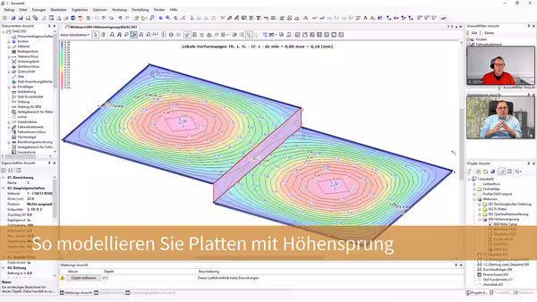 So modellieren Sie einen Höhensprung in Platten