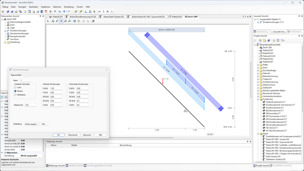 Baustatik Lernvideo: Ein Satteldach mit Mannlast