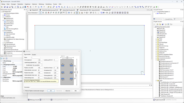 Lastbilder mit SLW-Lasten