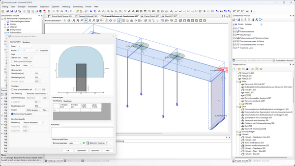 Durchstanznachweise im System