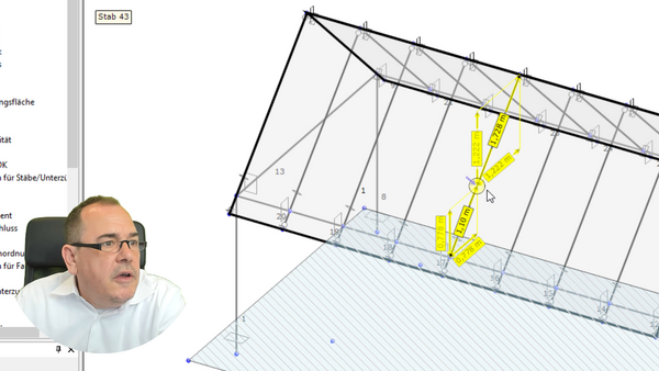 Graphisches Erzeugen von Einzellasten auf Stäben