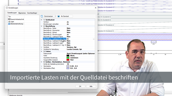 Neue Möglichkeiten bei der Beschriftung importierter Lasten