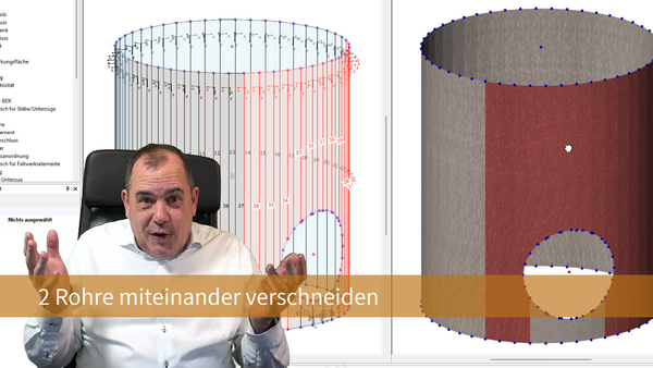 Baustatik Lernvideo: So verschneiden Sie 2 Rohre miteinander