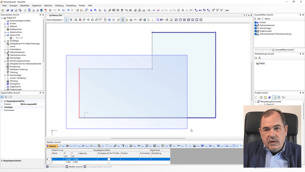 Baustatik Lernvideo: Kleine Änderung am Verhalten der Auswahl mit der Maus
