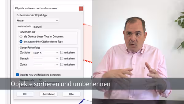 Objekte sortieren und umbenennen