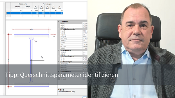 Baustatik Lernvideo: So identifizieren Sie Querschnitts-Parameter
