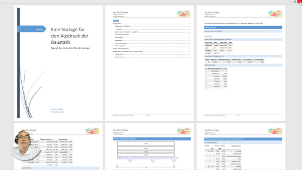 Baustatik Lernvideo: So tragen Sie Ihre Anschrift unsere Word-Vorlagen ein