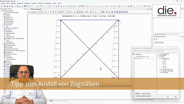 Baustatik Lernvideo: So berechnen Sie Zugstäbe richtig