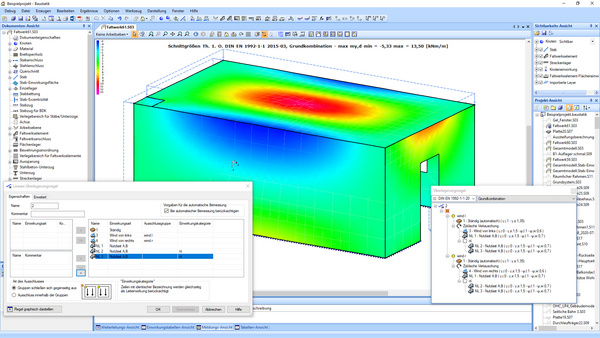 Baustatik Lernvideo: Grundlagen zur automatischen Überlagerung
