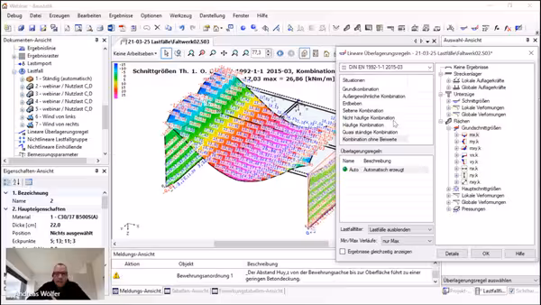 Webinar: Schnittgrößen im Faltwerk