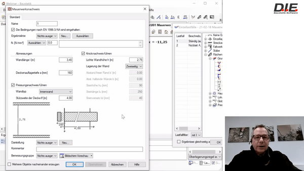 Webinar: Mauerwerksnachweis in der Baustatik