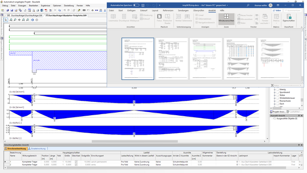 Baustatik Lernvideo: Word-Inhaltsverzeichnisse und die Baustatik