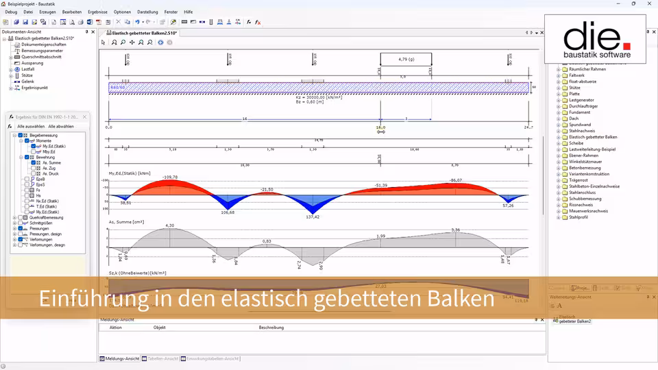 Einführung in den elastisch gebetteten Balken