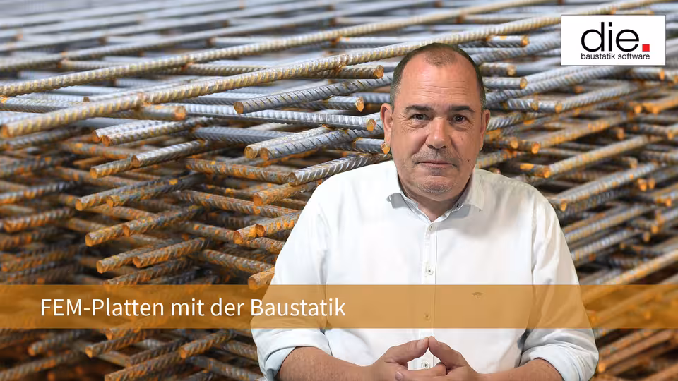 Baustatik Lernvideo: FEM-Platten mit der Baustatik