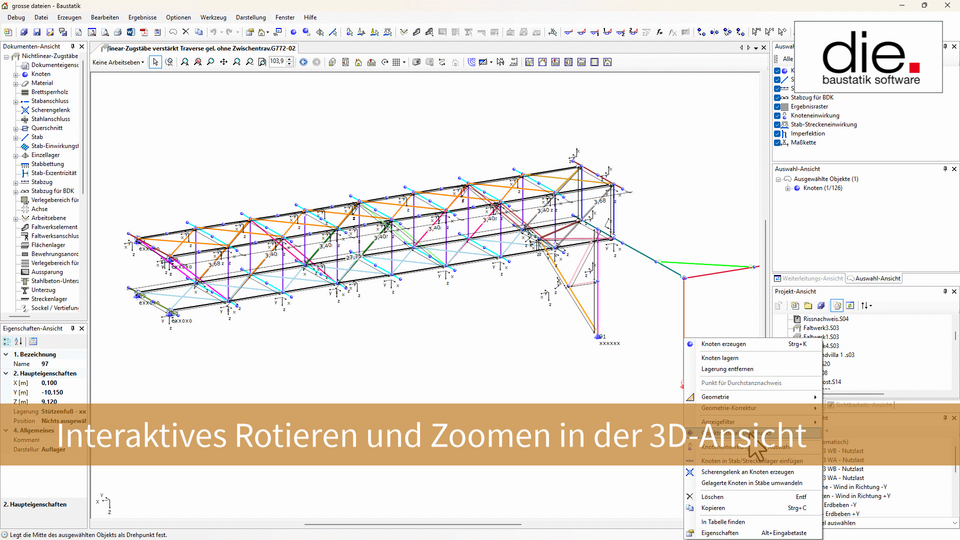 Interaktives Rotieren und Zoomen