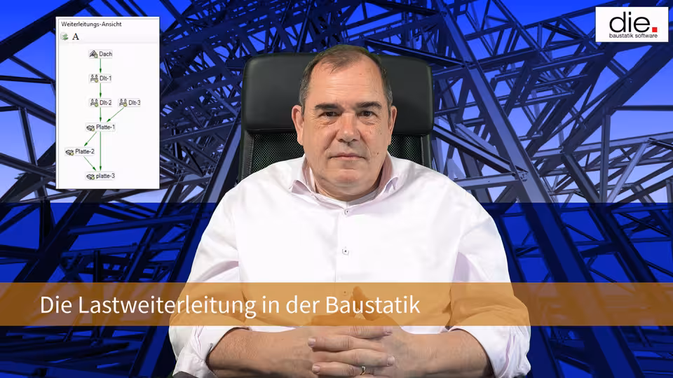 Baustatik Lernvideo: Die Lastweiterleitung in der Baustatik