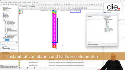 Instabilität von Stäben und Faltwerkselementen