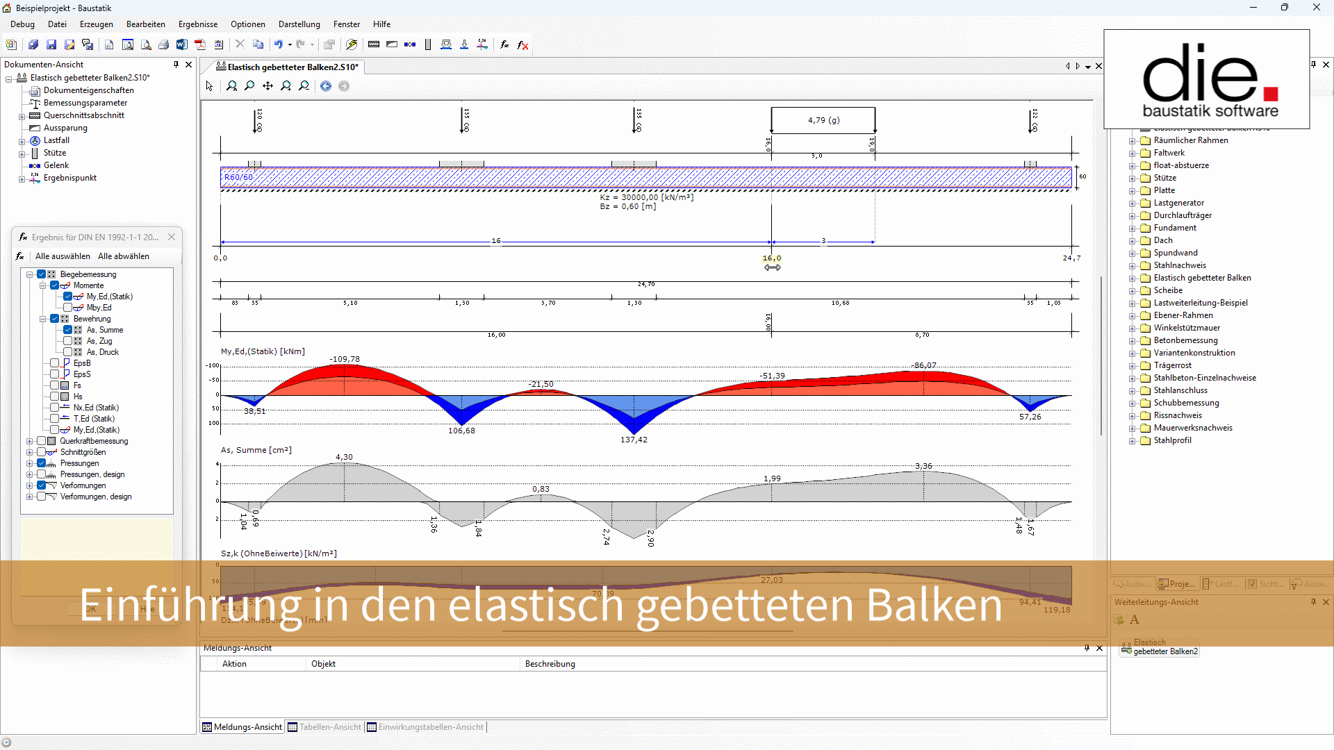 Einführung in den elastisch gebetteten Balken